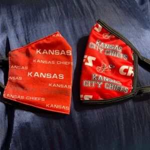 New set/2 KC Chiefs face masks
